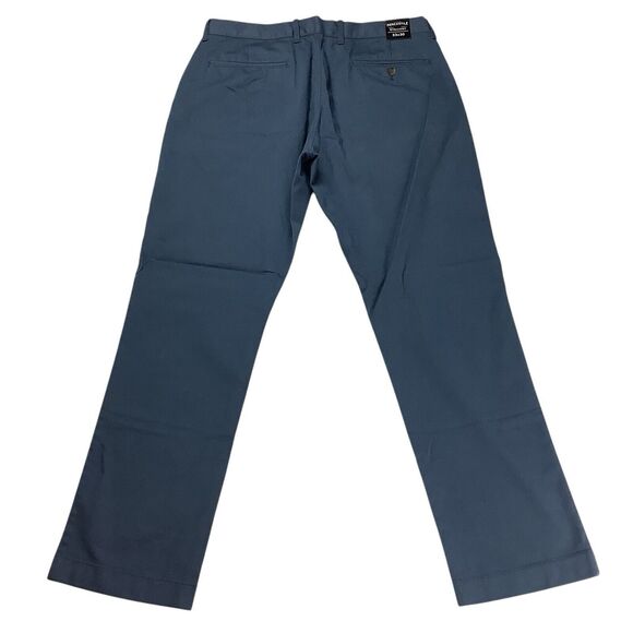 J Crew Mercantile Flex Pants Men's 33x30 (33x29) Straight Leg Chino Blue Stretch - Picture 3 of 14
